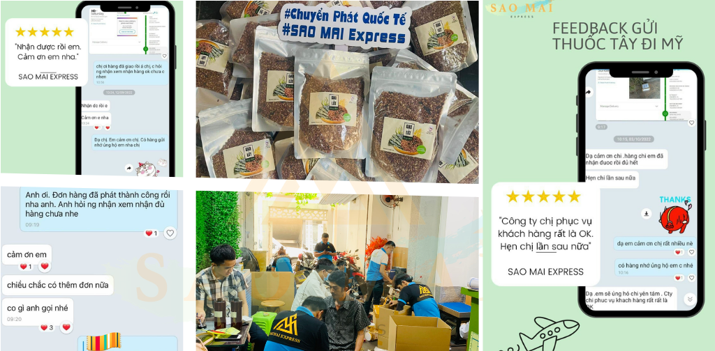 gửi hàng đi Mỹ tại Sao Mai Express