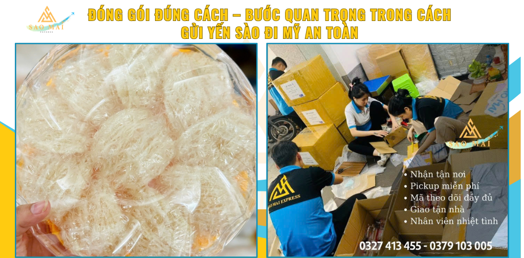 gửi tổ yến đi Mỹ